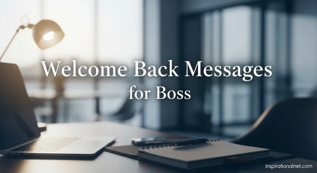 Welcome Back Messages for Boss