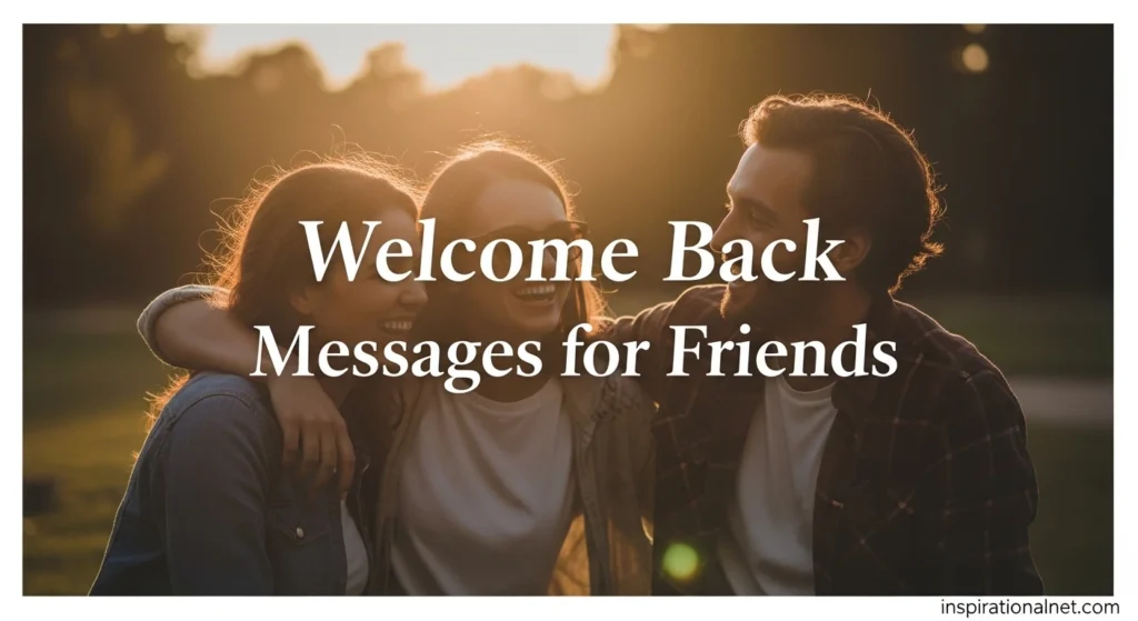 Welcome Back Messages for Friends