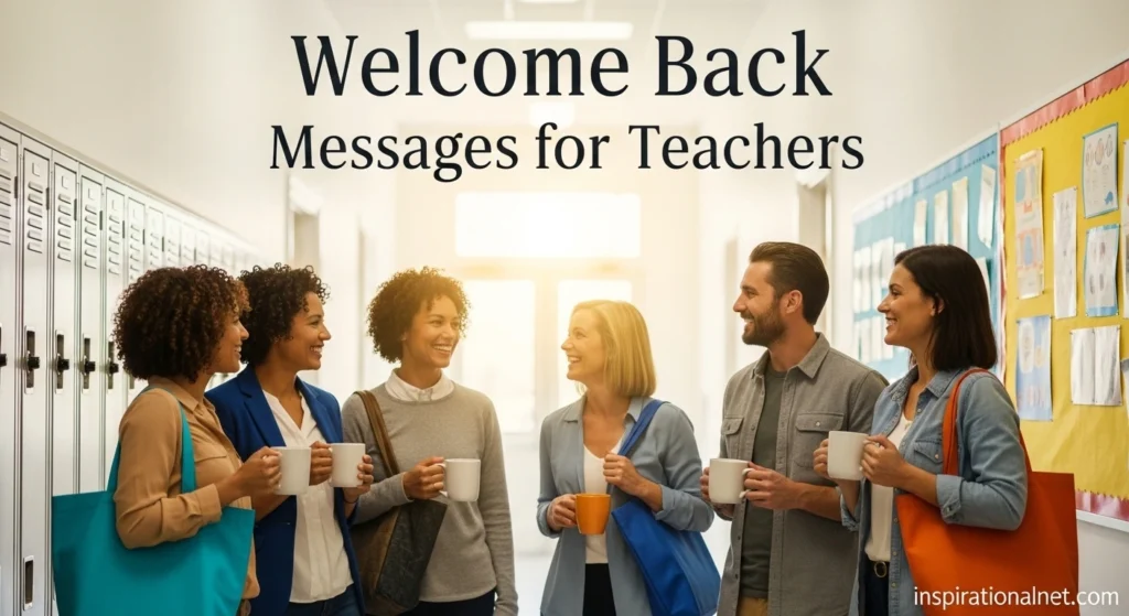 Welcome Back Messages for Teachers