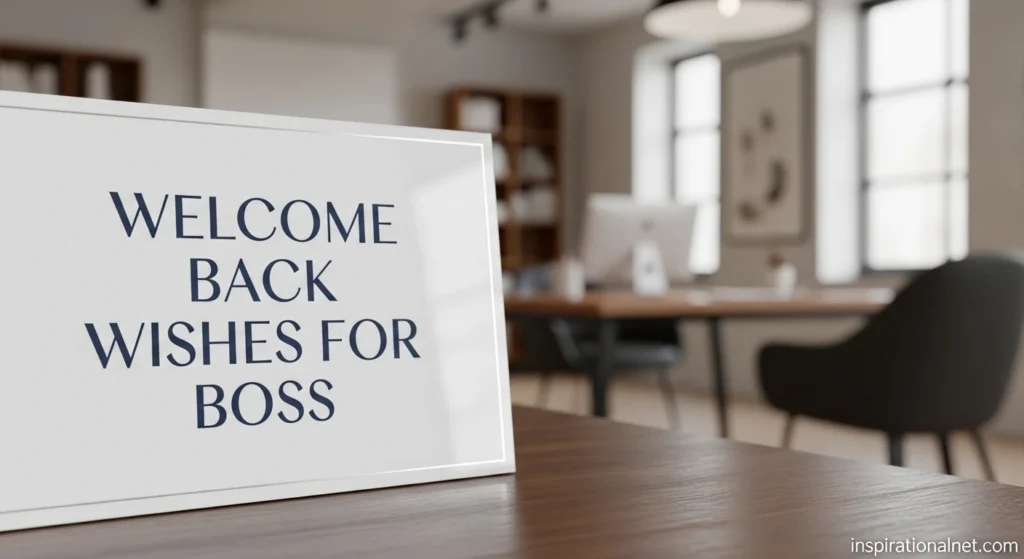 Welcome Back Wishes for Boss