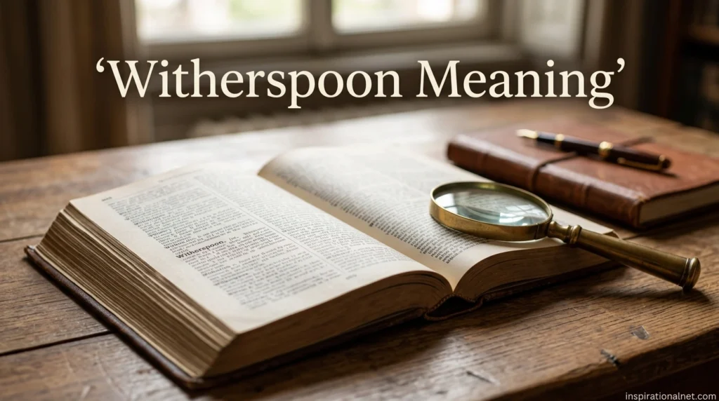 Witherspoon Meaning