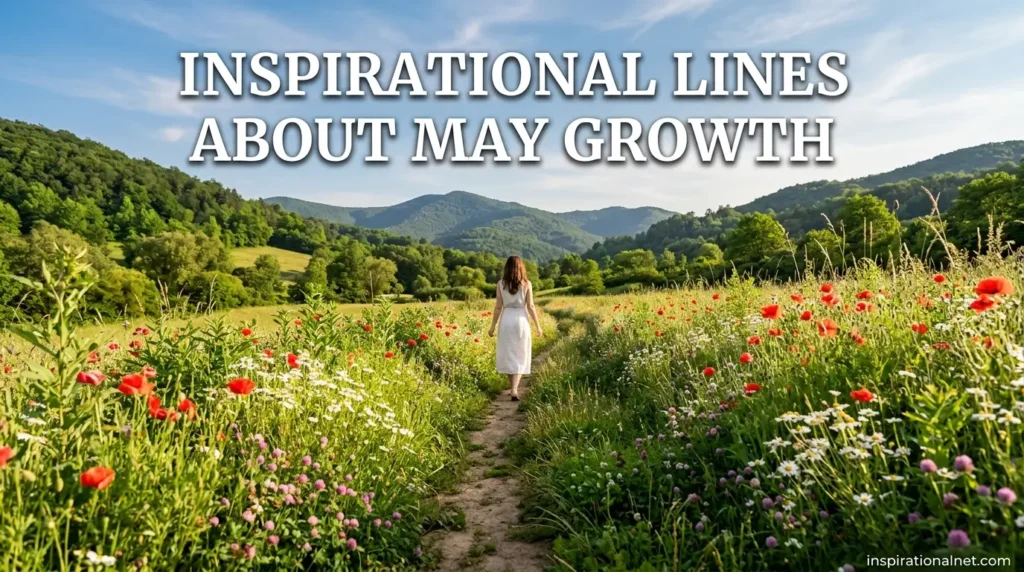 Inspirational Lines About May Growth