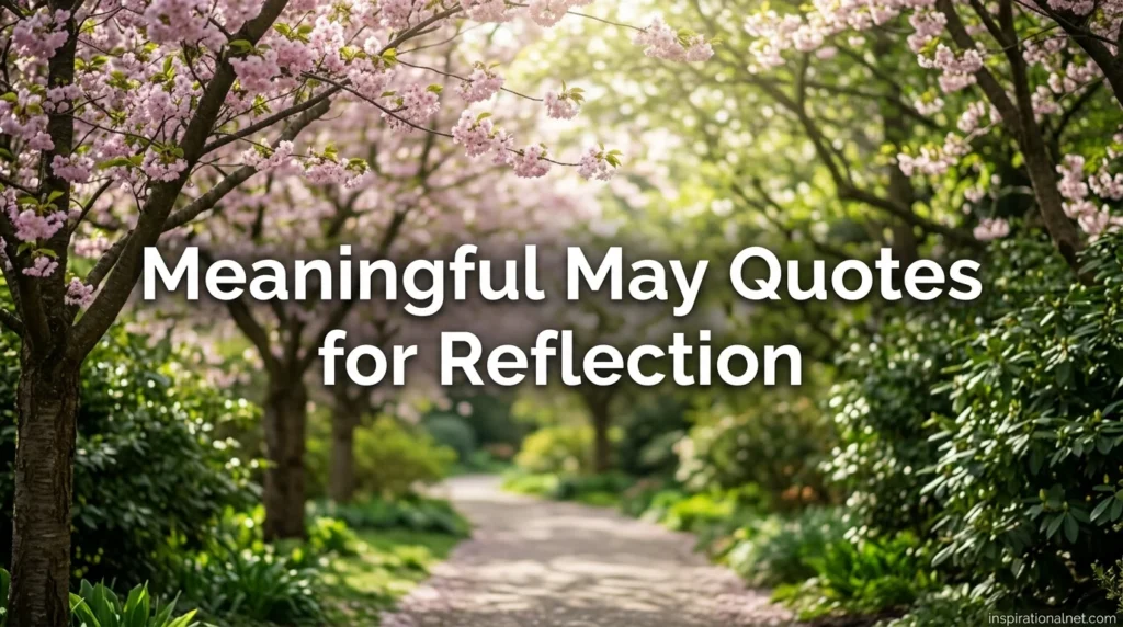 Meaningful May Quotes for Reflection
